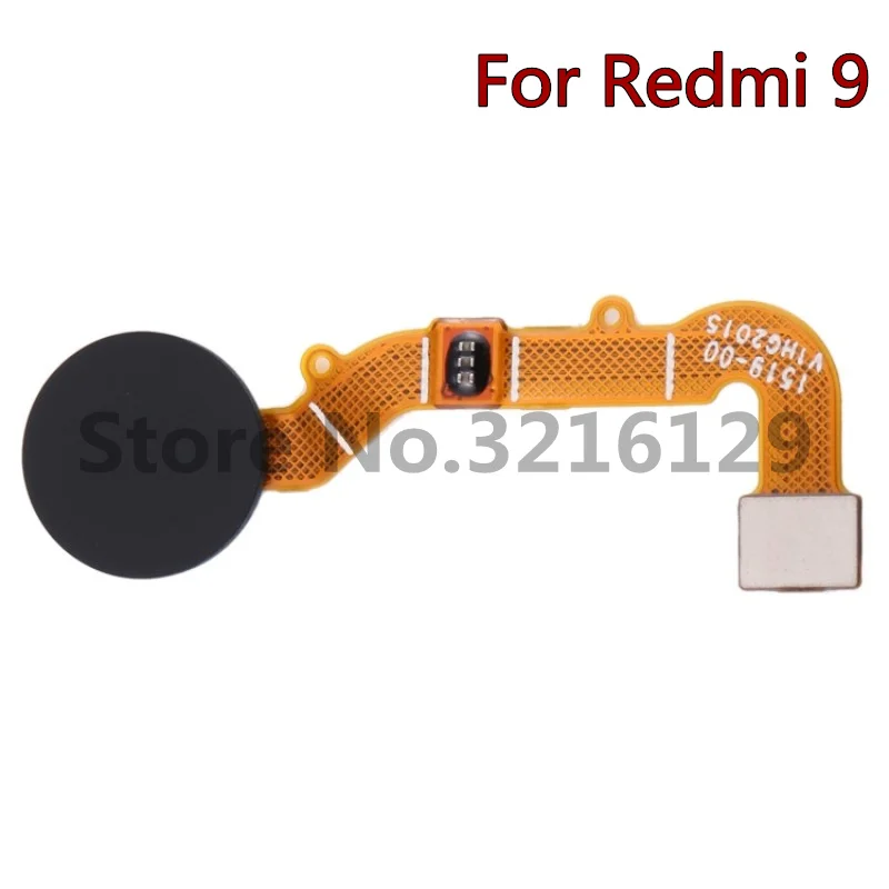 100% Original For Xiaomi Redmi 8 9 9c 10c Fingerprint Sensor Home Button Return Key Flex Cable Replacement