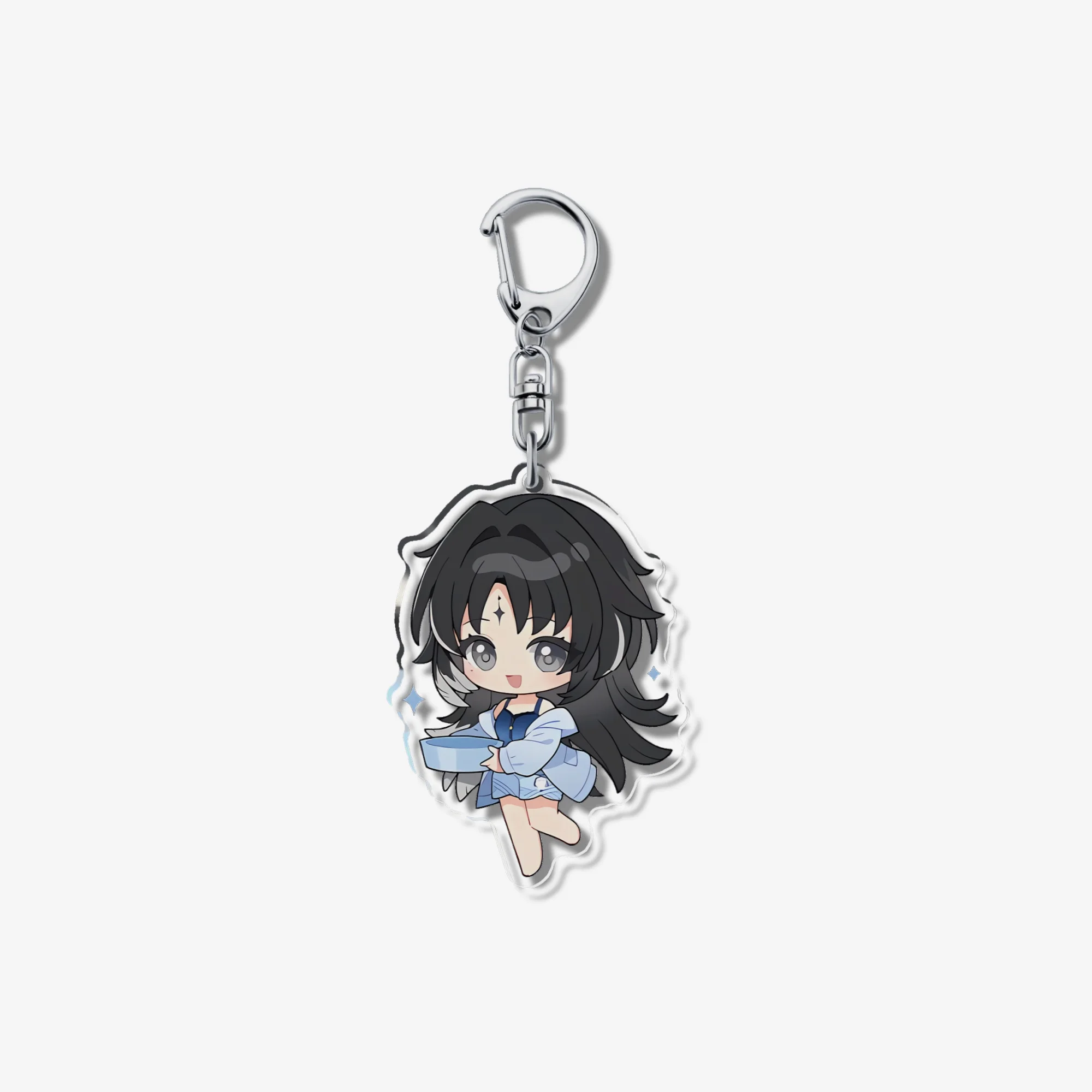 Wuthering Waves Jinhsi Gallery Figure Stand Model Plate Key Chain Changli Roccia Carlotta Acrylic Jiyan Pendant Key Chain Bag