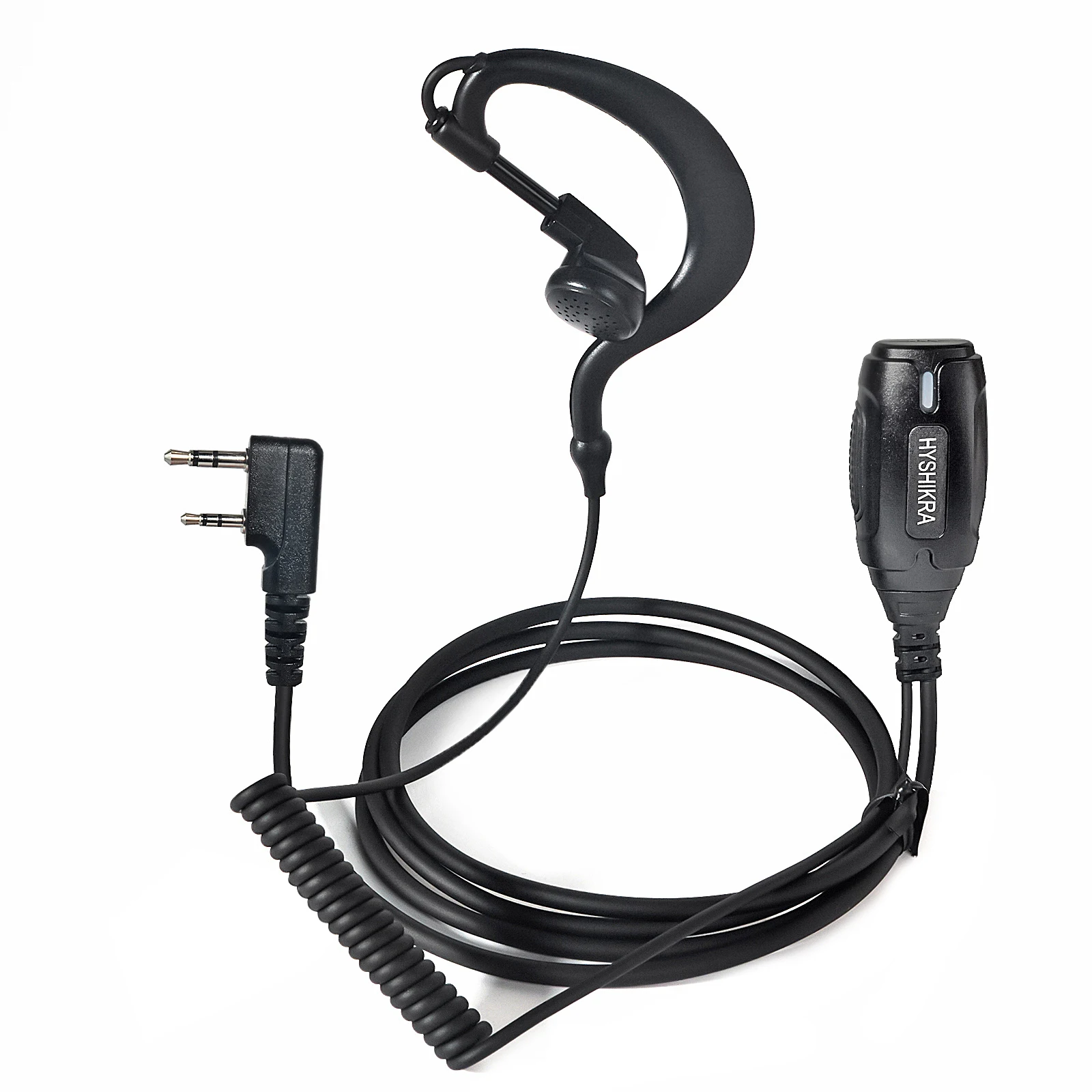 Two-way Radio Headset 2 Pin G Shaped Police Radio Earpiece with Mic For Kenwood Baofeng UV5R 888S Retevis Wouxun Walkie Talkie