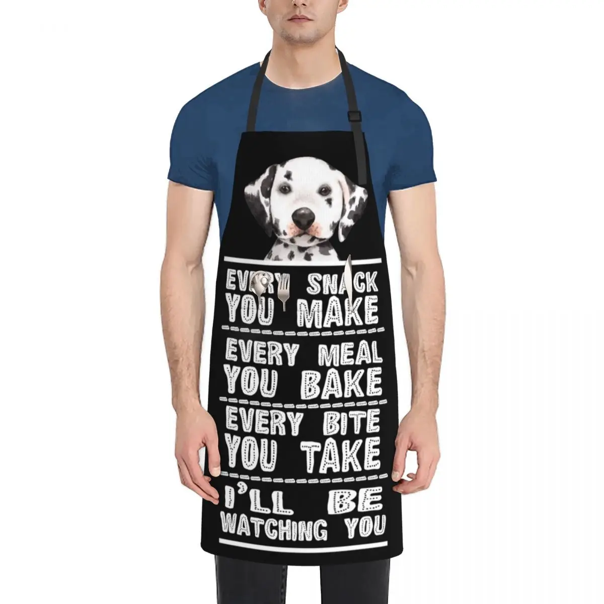 

Dalmatian Dog Every Snack You Bake Apron Men gift barber uniform Apron