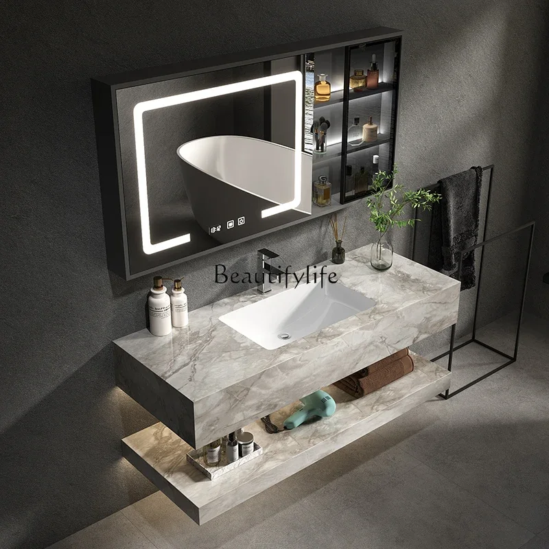 LJYBathroom Cabinet Integrated Basin Combination Toilet Hand Wash Face Wash Table