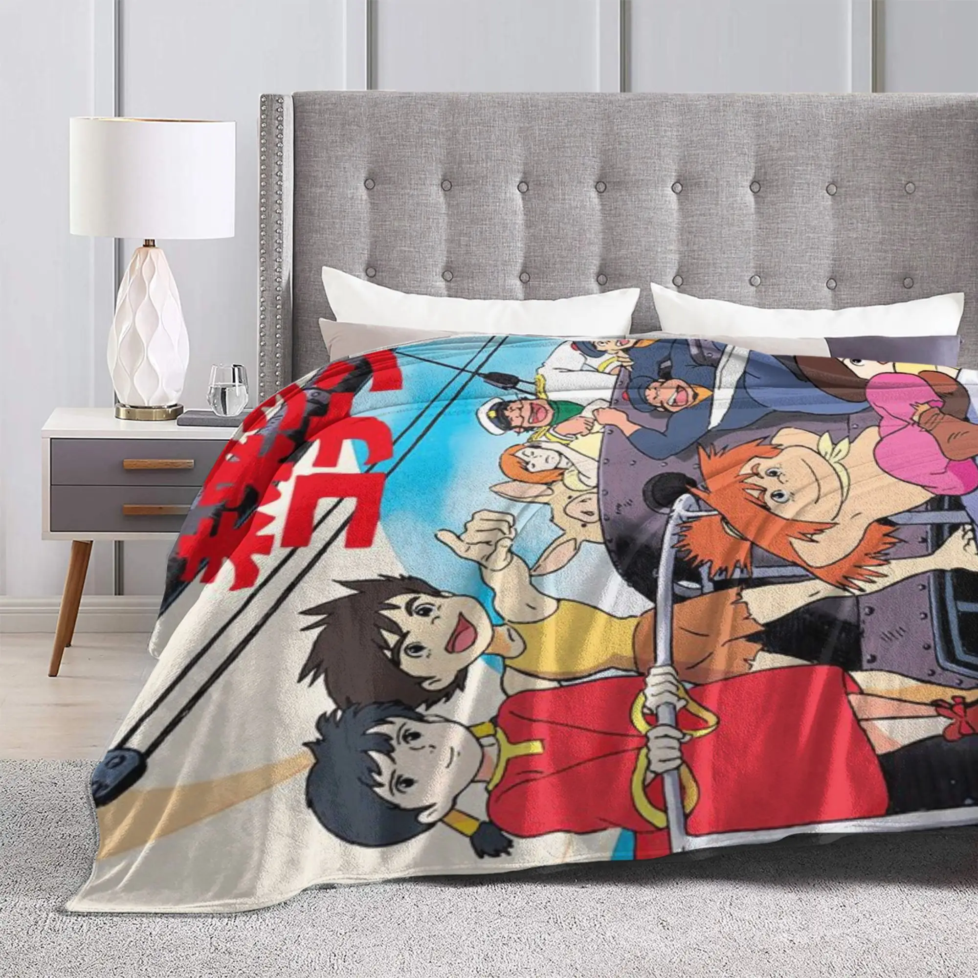 كونان المستقبل أنيمي اكسسوارات بطانية سوبر لينة دافئ رمي البطانيات للأريكة 50x60 بوصة متعددة الحجم الفراش يلقي