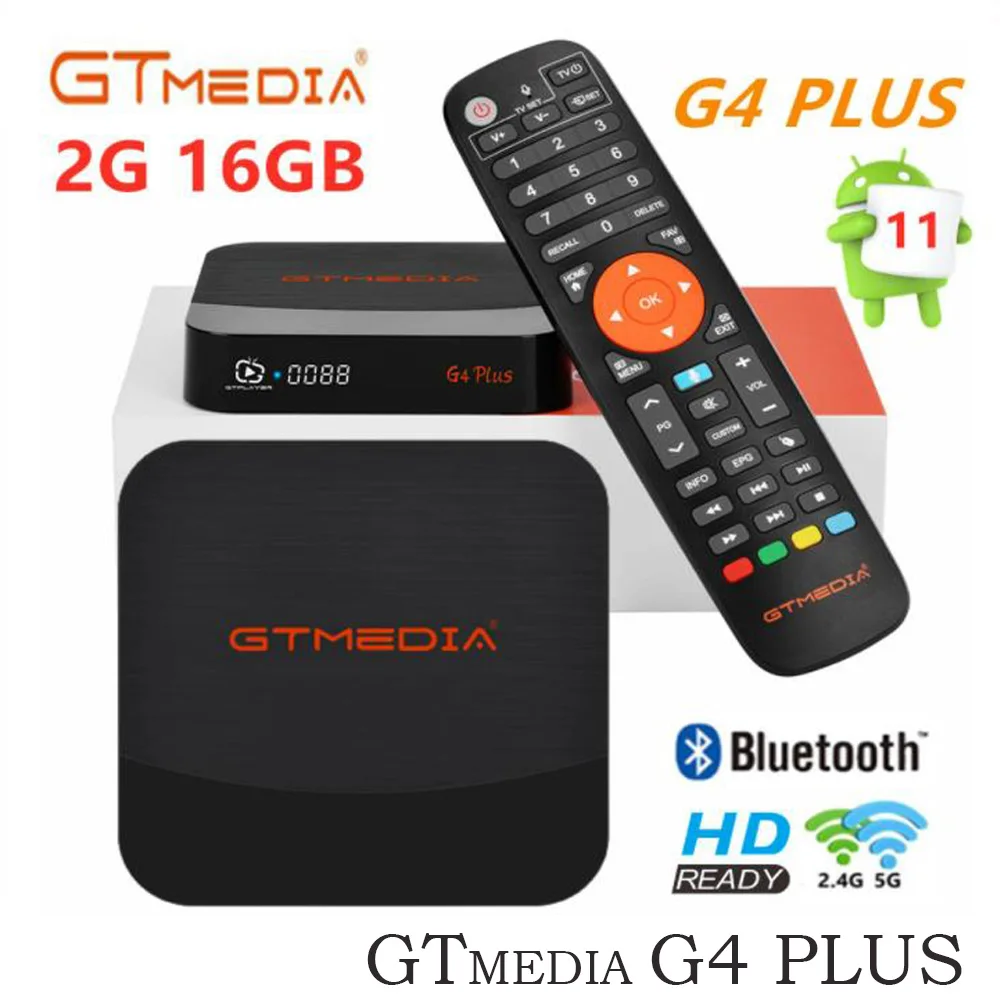 New GTMEDIA G4 plus TV Box 4K HD Android 11 TV Bluetooth Google voice remote control WIFI UHD 4K Smart Set top box Media Player