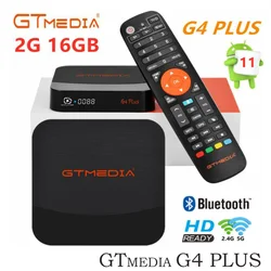 Nuovo GTMEDIA G4 plus TV Box 4K HD Android 11 TV Bluetooth Google telecomando vocale WIFI UHD 4K Smart Set top box Lettore multimediale