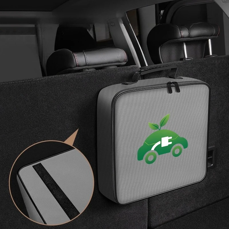 ل BYD Qin Song L Plus Dmi سيارة الديكور Ev لوازم ماكس Daquan Pro سيارة شحن بندقية حقيبة التخزين تخزين آمن #4