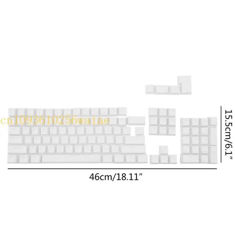 652F 2 في 1 Keycap Set 104pcs مجموعة مفاتيح ABS مزدوجة اللوحة المزدوجة.