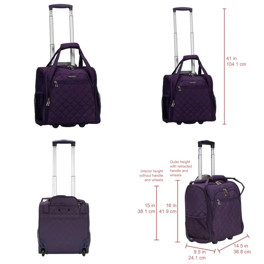 

Melrose Upright Wheeled Underseater Carry-On Luggage