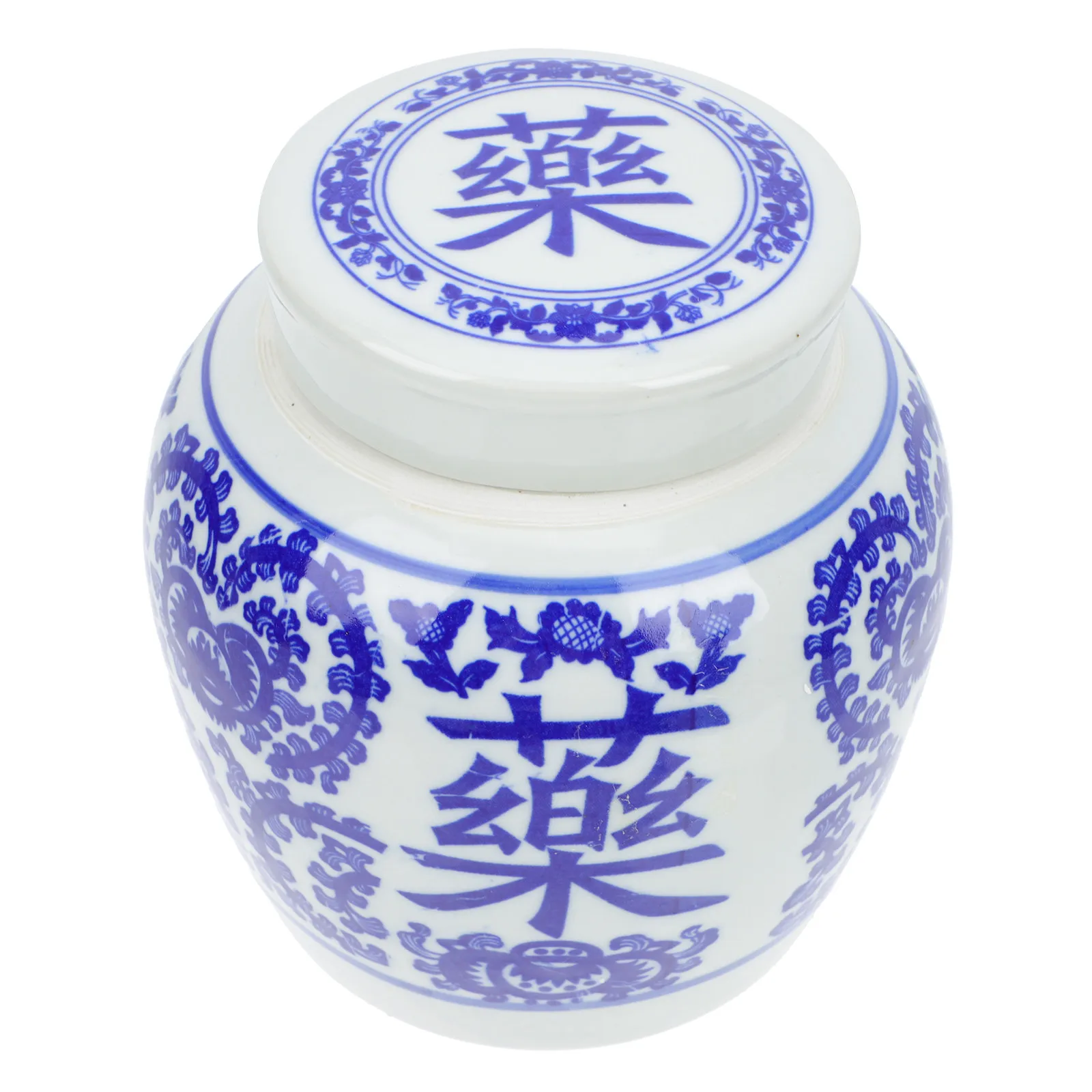 Vintage Style Ceramic Food Container for Herbal Powder Tea Leaves and Dry Goods Excellent Craftsmanship Moisture Proof