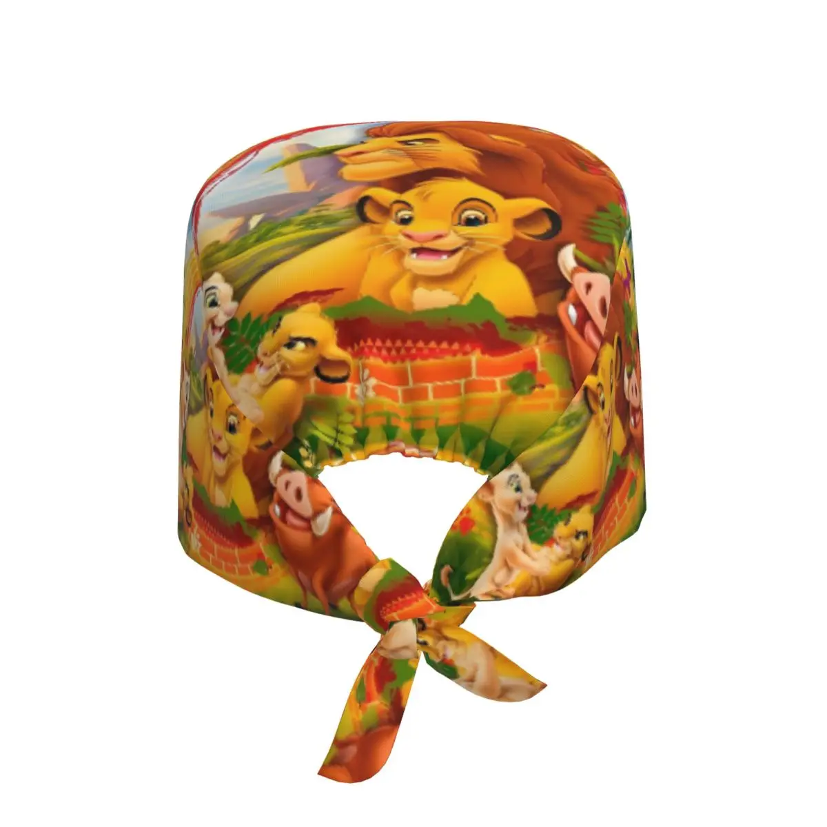 Custom Lion King The Movie Cleaning Working Cap Comfortable Circle Of Life Scrub Cap Surgicals Hat Nurse Scrubs Hat For Dentist
