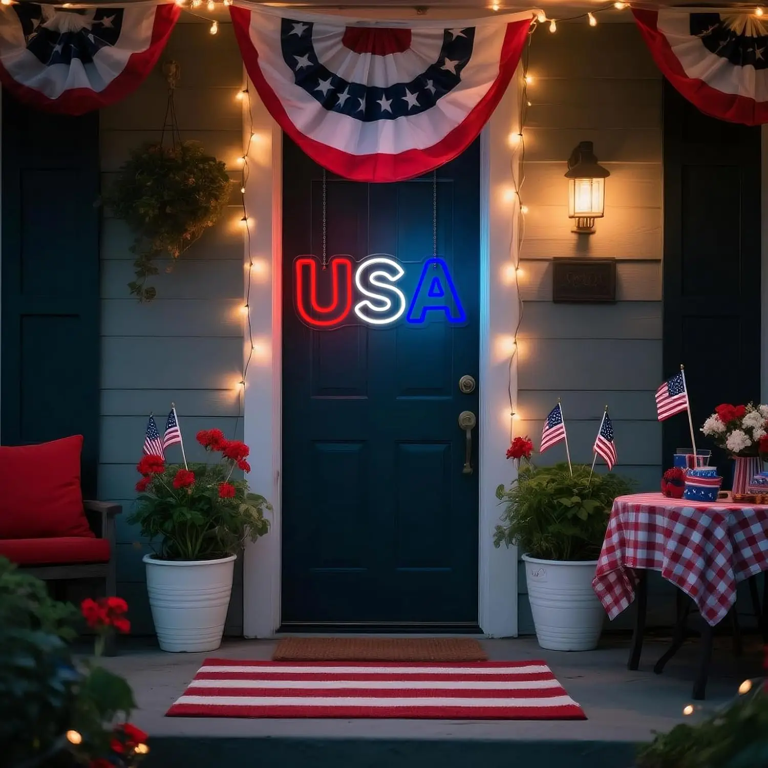 الولايات المتحدة الأمريكية النيون عكس الضوء USB بالطاقة Led ضوء النيون للرجل الكهف نادي بيسترو مقهى الجدول أولي 4th يوم الذكرى الوطني ديكور هدية