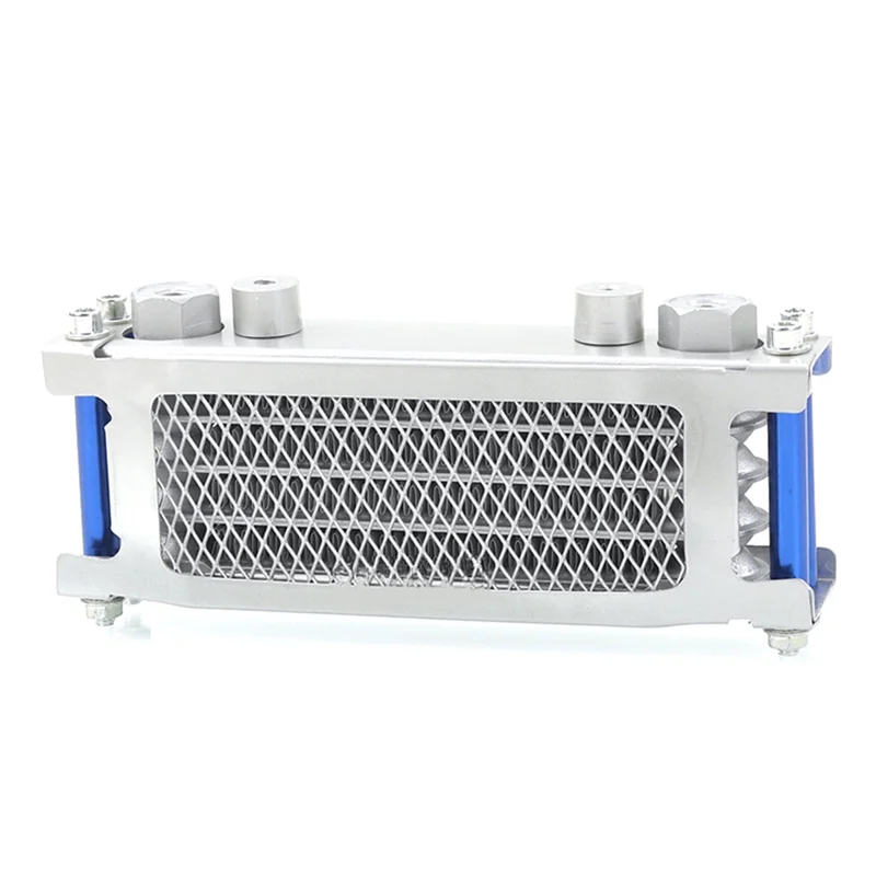 M12 Interface Radiator Oil Cooler Aluminium Cooling System for 50-160Cc Motorcycle Dirt Pit Monkey Bike Silver