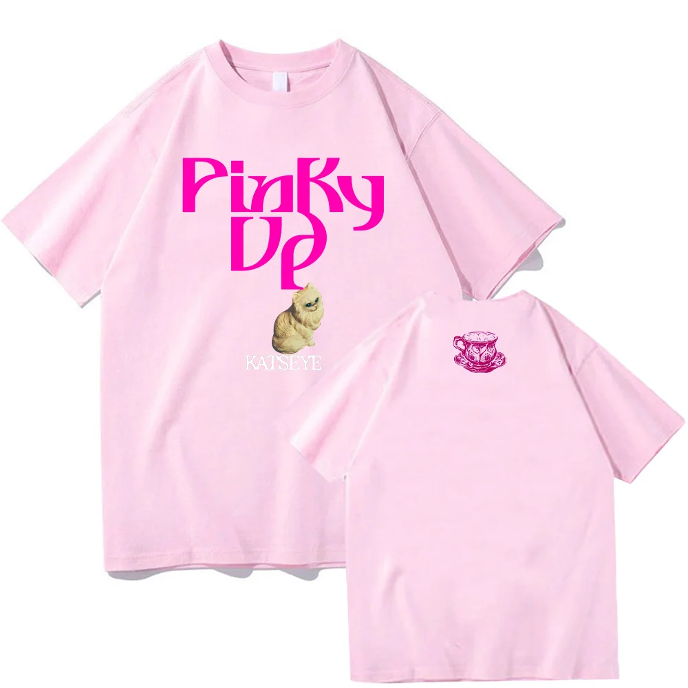 Футболки с графическим рисунком кошки PINKY UP Kawaii, футболка Kpop KATSEYE, футболка поп-группы Katseye, футболка Beautiful Chaos, идея подарка, одежда из чистого хлопка, унисекс
