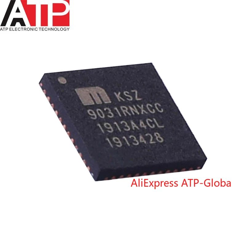 

Free shipping 1-10PCS New Original KSZ9031RNXCC 9031RNXCC QFP-48 Ethernet Interface Transceiver Controller Chip IC Brand