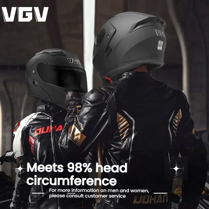 

VGV90DOT certified motorcycle flap helmet - Summer all-season universal motorcycle safety helmet for both men and women
