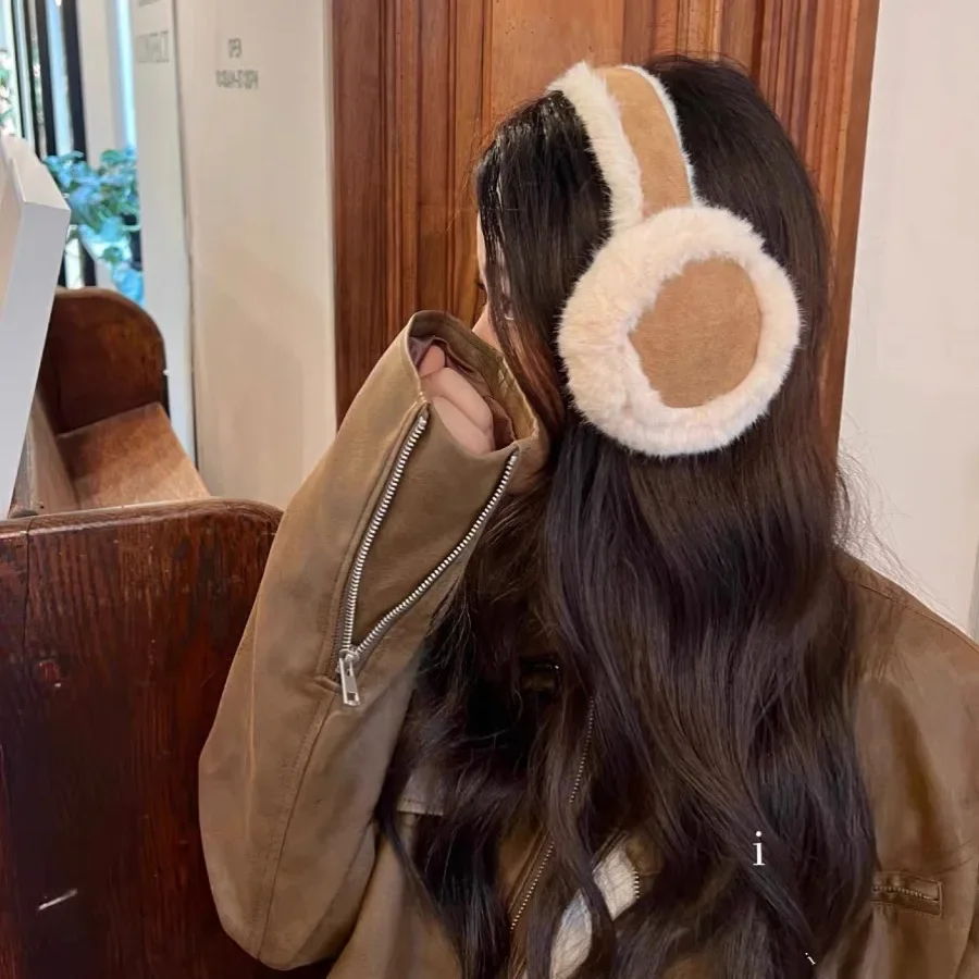 Soft Warmer Ear Muffs Winter Plush Warm Earmuffs for Women Men Foldable Solid Color Earflap Outdoor Cold Protection EarMuffs