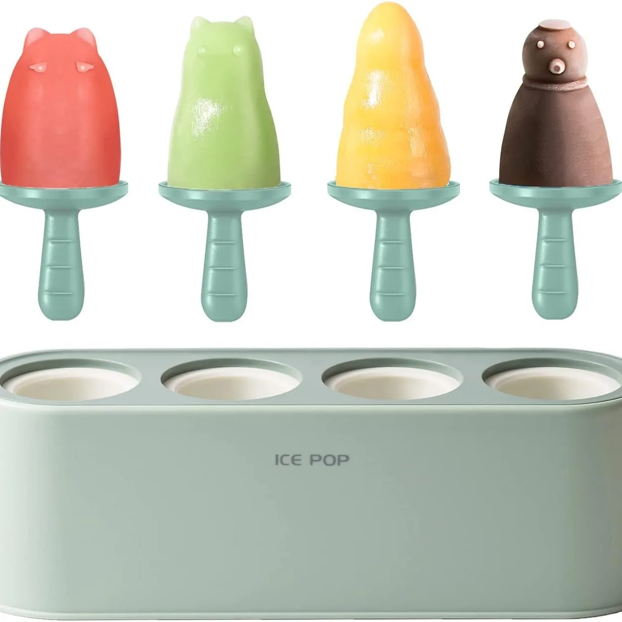 Homemade Popsicle Molds ShapesPopsicle Molds 4 Pieces Silicone Ice  Molds BPA Free Popsicle Mold Reusable Easy Release Ice  Make