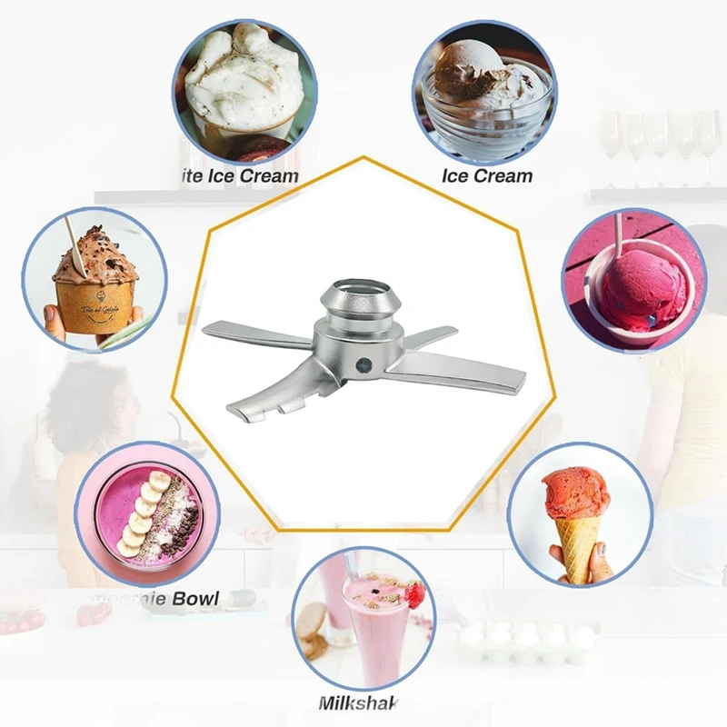 Ice Cream Stainless Steel Replacement Paddle Blade for NC701 CN700 Ice Cream Makers Attachment Blender Blade Assembly-ABLM - view 6