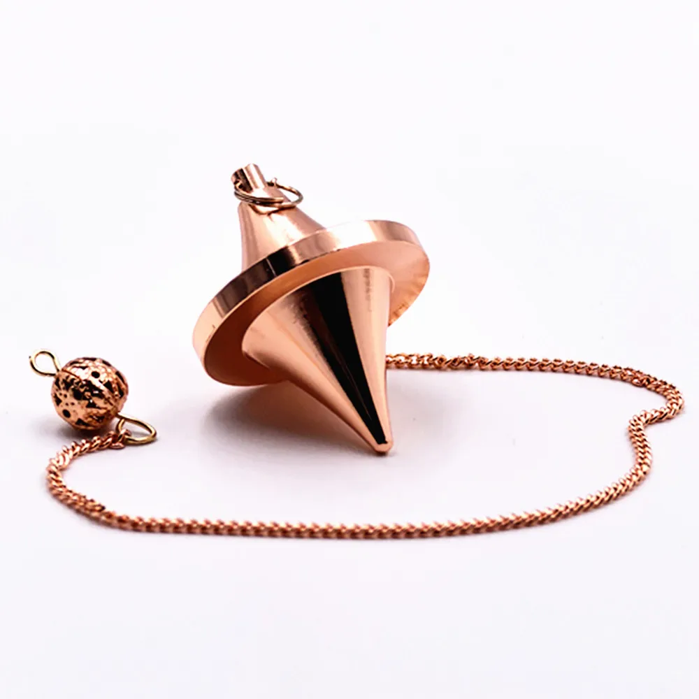 Ya.x Spinning Top Design Reiki Pendulum for Divination,Chakra Testing & Spiritual Energy Brass  Metal Pendulum