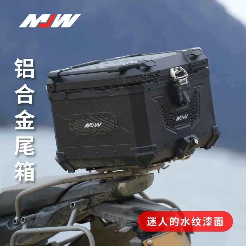 Big Demon God Water Pattern Black with Water Transfer Hanger BM Lock 45L55L Quick Release Motorcycle Aluminum Alloy Tail