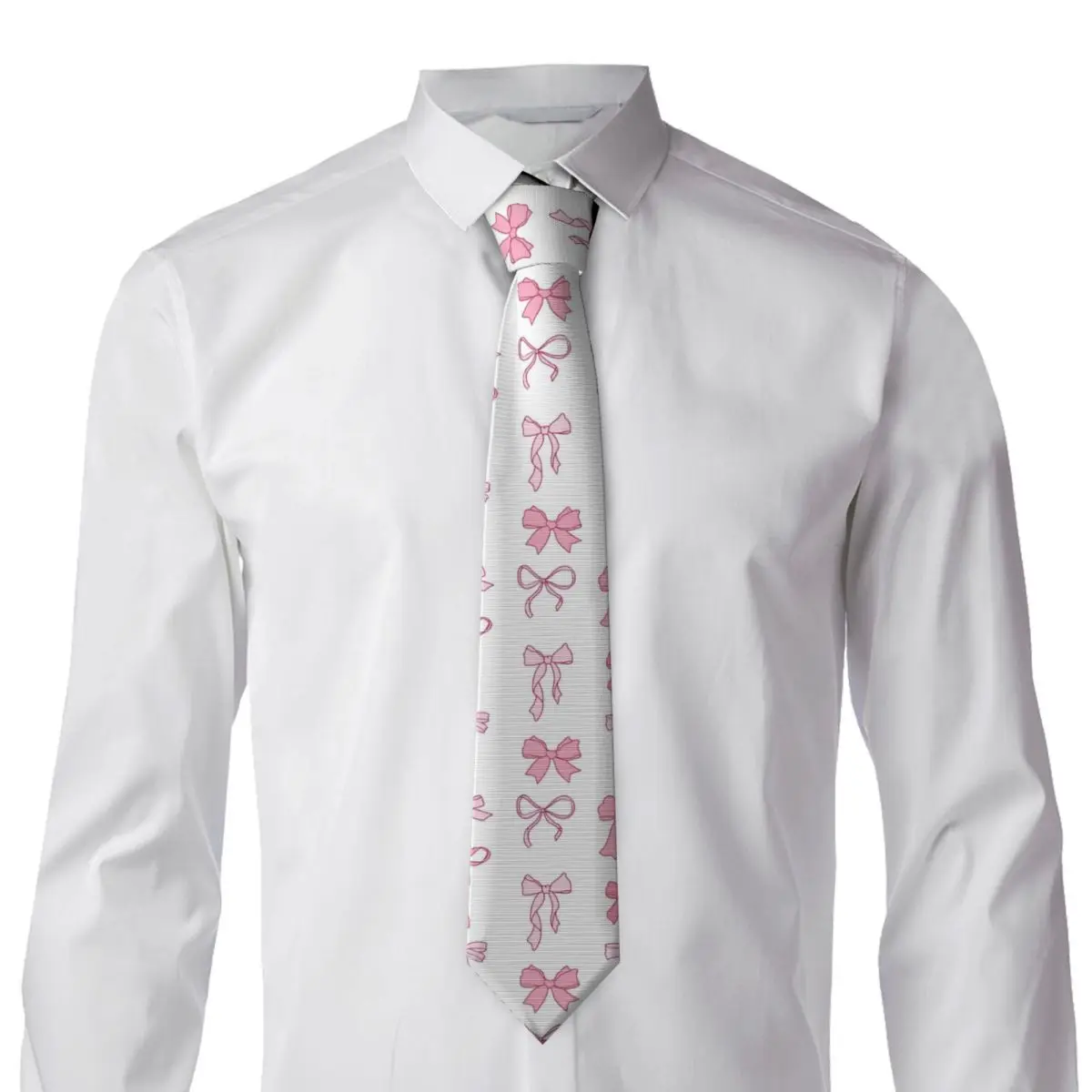 Various Pink Colorful Bow Tie Pattern (10) Necktie for Men Silk Polyester Slim Neck Ties Wedding Suits Tie Casual Gravatas