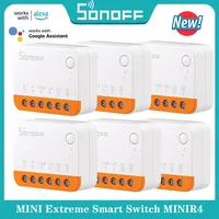 SONOFF MINIR4 Wi-Fi Smart Switch 10A MINI Extreme Smart Home Relay Module Remote Voice Control for Alice Google Assistant Alexa