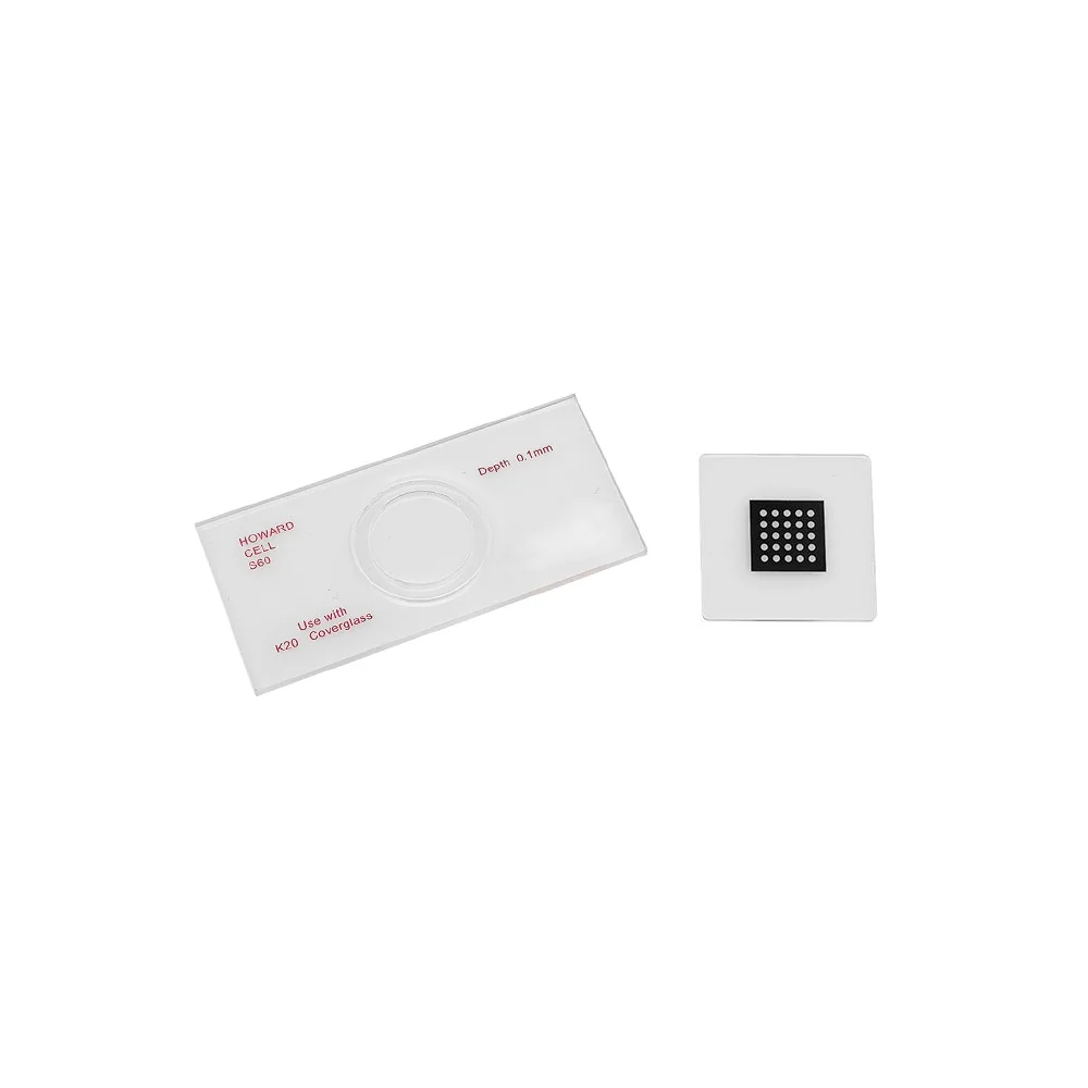 

Howard Mould Counting Cell & Cover Glass Haw's Counting Chamber Howard Cell for Fruit Juices Calibrate Cover Glass