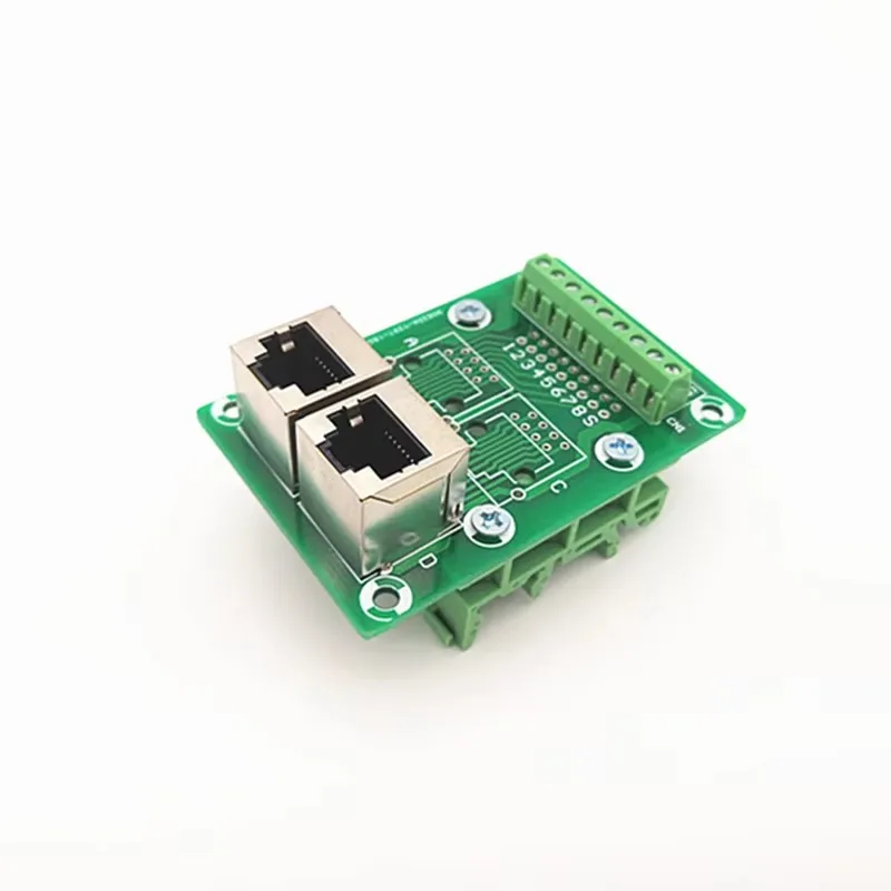 Module RJ45, carte de dérivation de bus bidirectionnelle Jack RJ45 8P8C, bornier, connecteur.