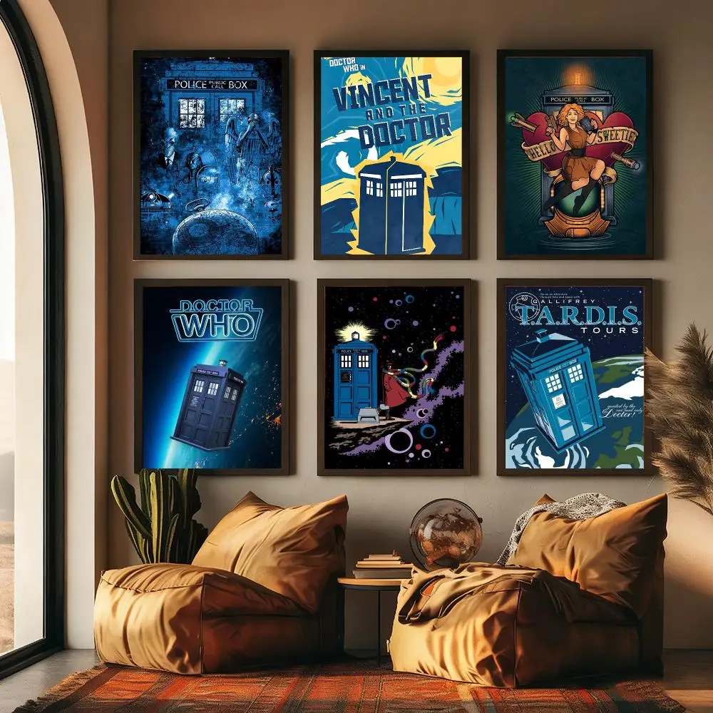 TV Show D-Doctor W-Who Painting Calligraphy Canvas Poster Hallway Bedroom Living Room Home bar Decoration interior Wall