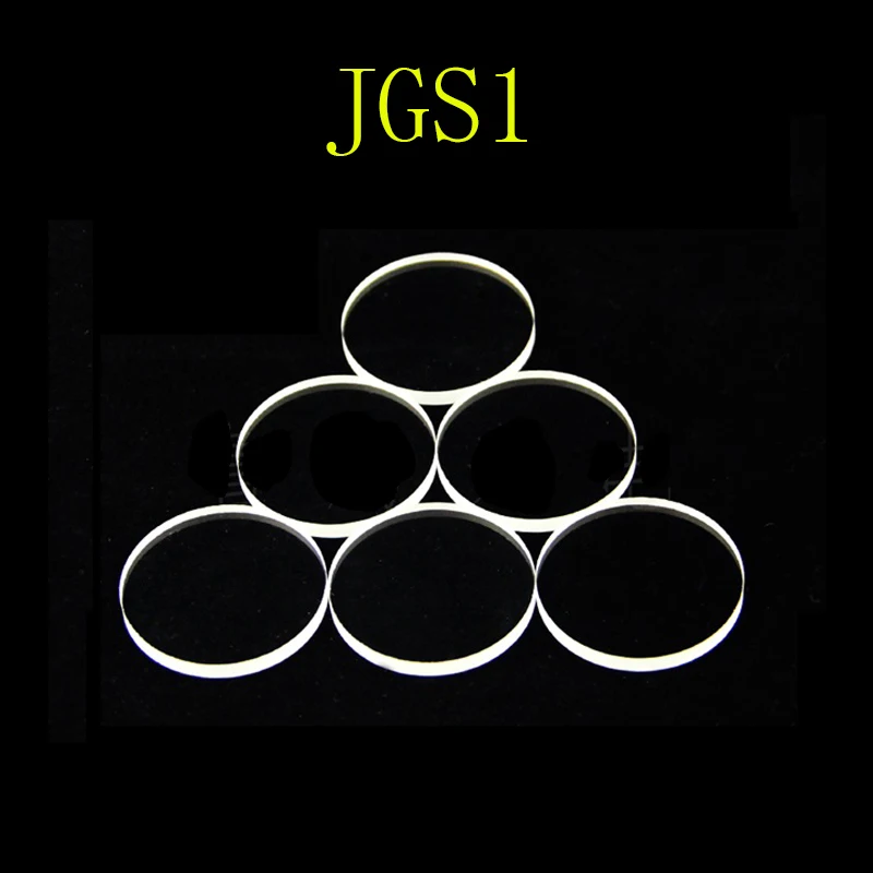 

10pcs Quartz glass sheet JGS1 high temperature resistance, acid and alkali resistance, ultra-thin, round glass sheet