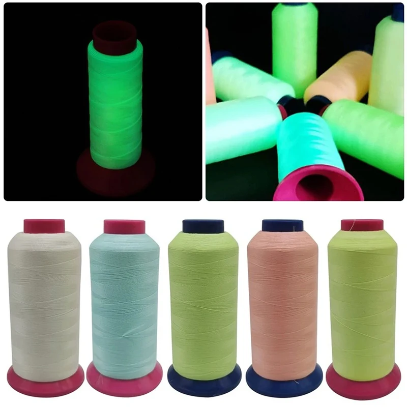 1000 Yards Luminous Embroidery Thread Glow In The Dark Cross Stitch Sewing Thread DIY Handmade Stitch Sewing Line Accessories