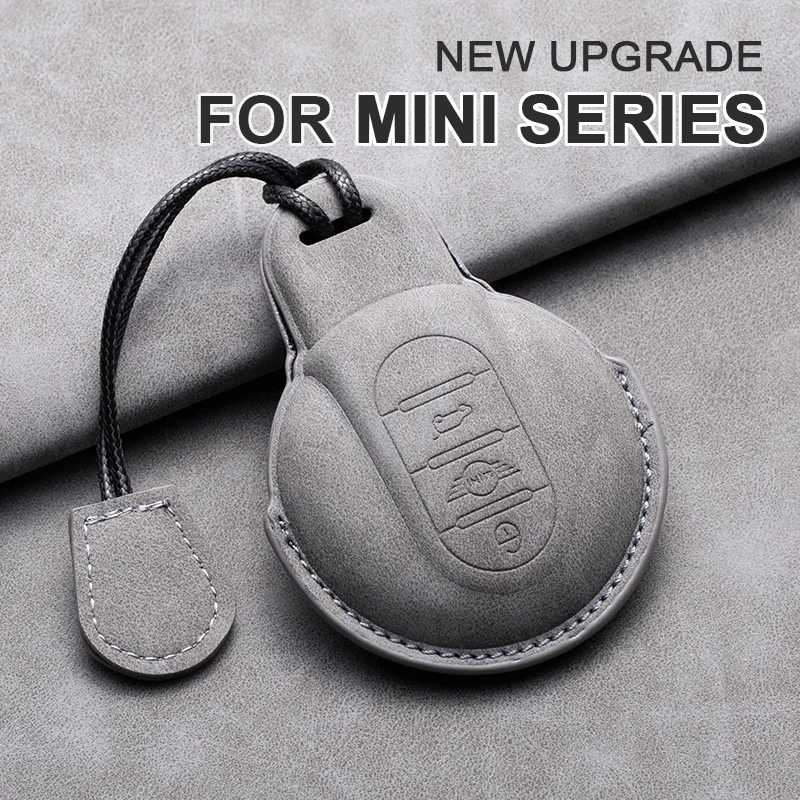 

Car Key Remote Case Cover Shell For BMW Mini COOPERS COUNTRYMAN ONE JCW CLUBMAN F56 F55 F54 F57 F60 Leather Keychain Accessories