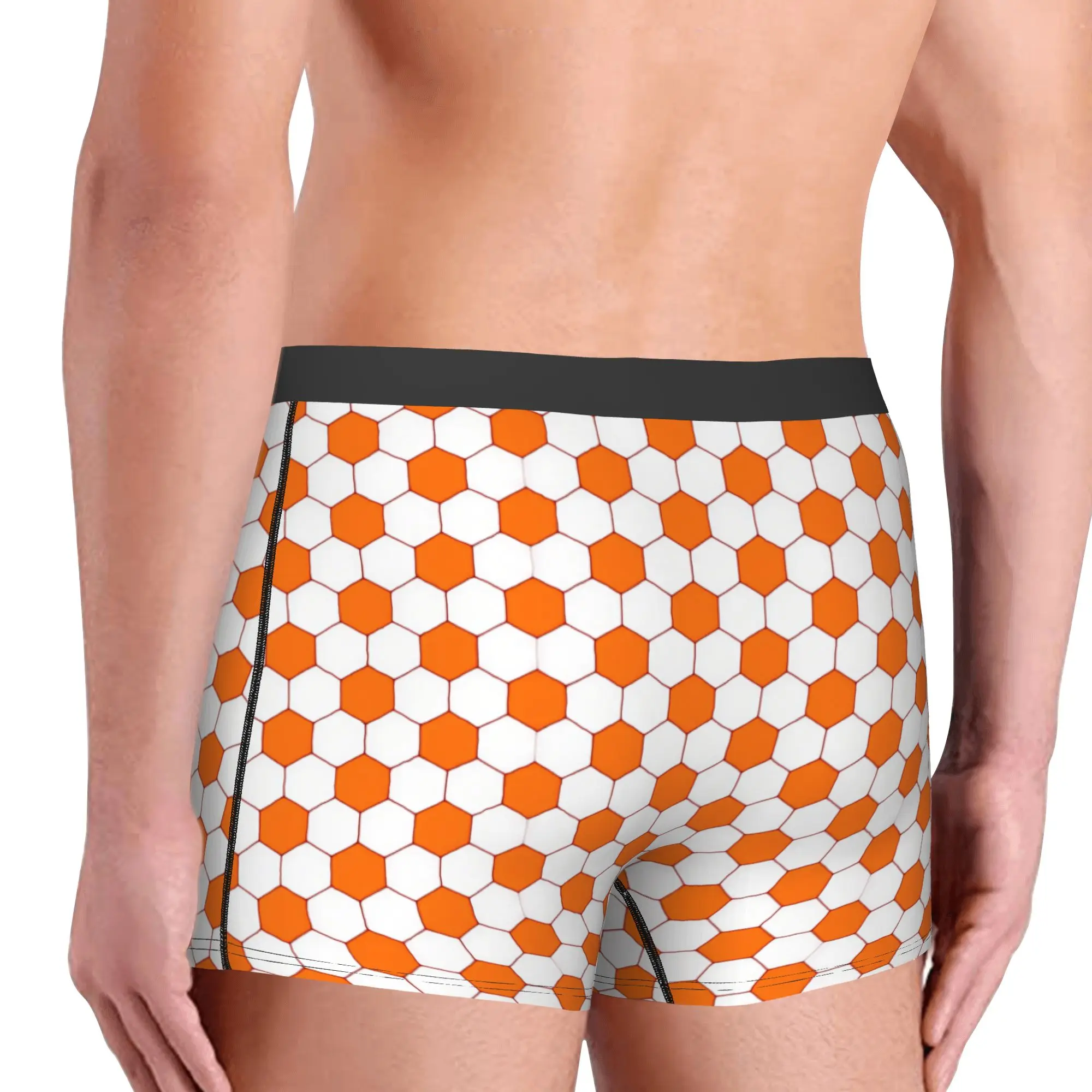 Soccerly Sports Footbally Hexagon  Boxer Shorts For 3D Print Honeycomb Geometric  Underwear Panties Briefs Stretch Underpants