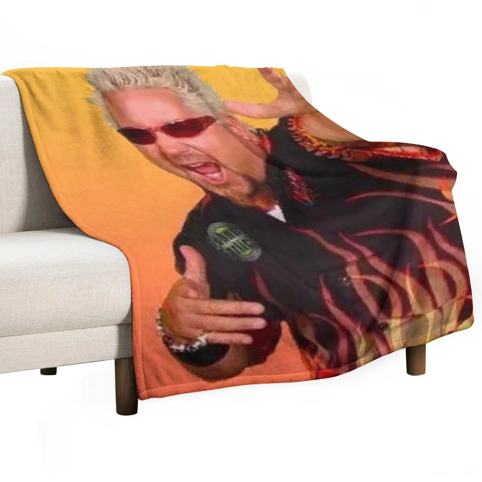 

guy fieri Throw Blanket Cute warm winter Cute Plaid For Decorative Sofa Blankets