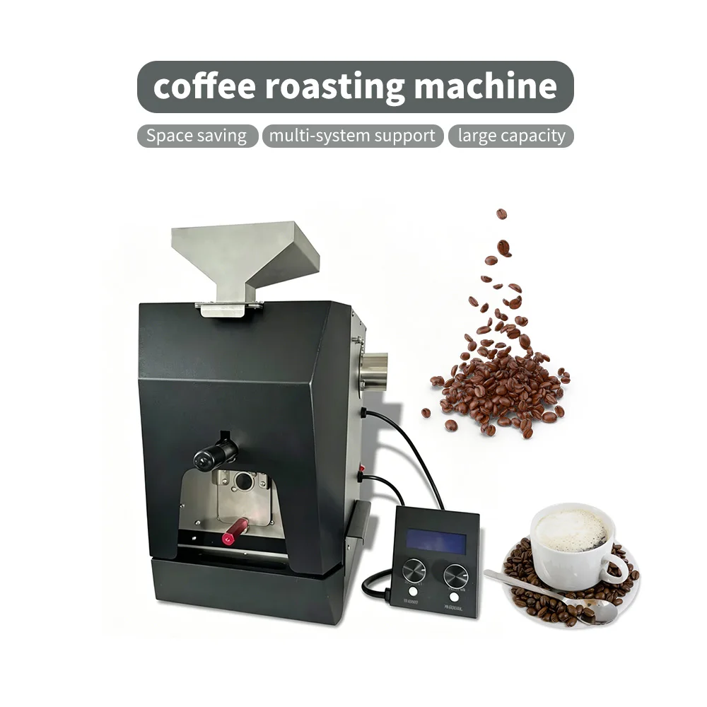 1. Direct Fire Semi‑hot Air Roaster 0.5kg Commercial Grade For Cocoa Green Coffee Bean Baking Automatic Manual Double Mode