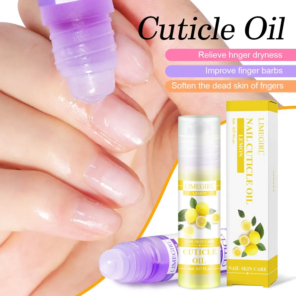 LIMEGIRL 8 ml Nagel Voedingsolie 6 Geuren Nagelverzorging Nagelriem Reparatie Olie Hangnagel Preventie Voedende Huid Remedie Nagellak
