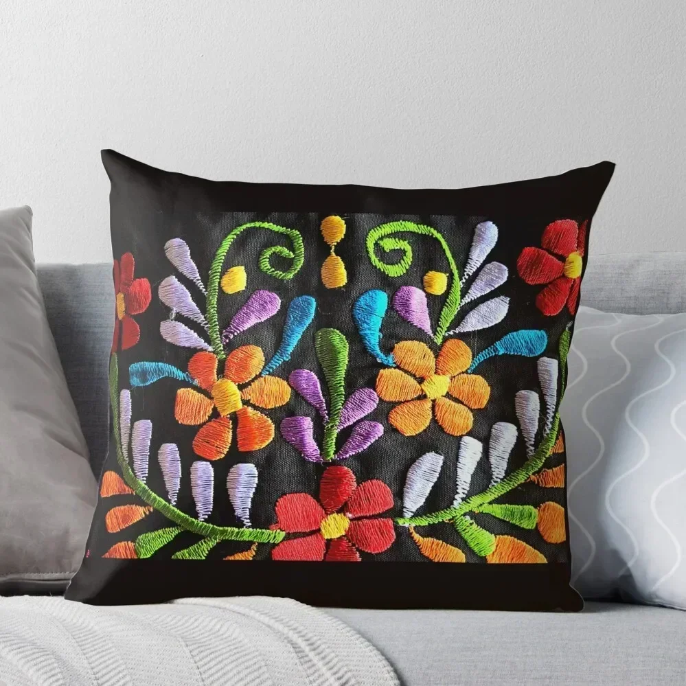 

Mexican Flowers Throw Pillow Pillows Aesthetic Luxury Pillow Case Christmas Cushion For Home Luxury Pillow Cover