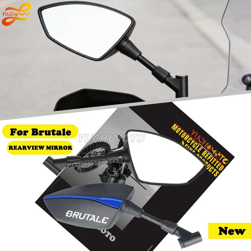For MV Agusta F3 675 800 Brutale 800 1000 Motorcycle Adjustable Rearview Mirrors Side Mirrors Ball Joint Rustproof Vibratio