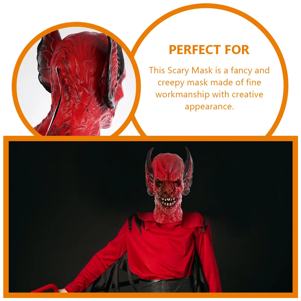 マスクパーティーマスクハロウィン装飾服不気味な恐怖コスプレエマルジョン怖い帽子小道具