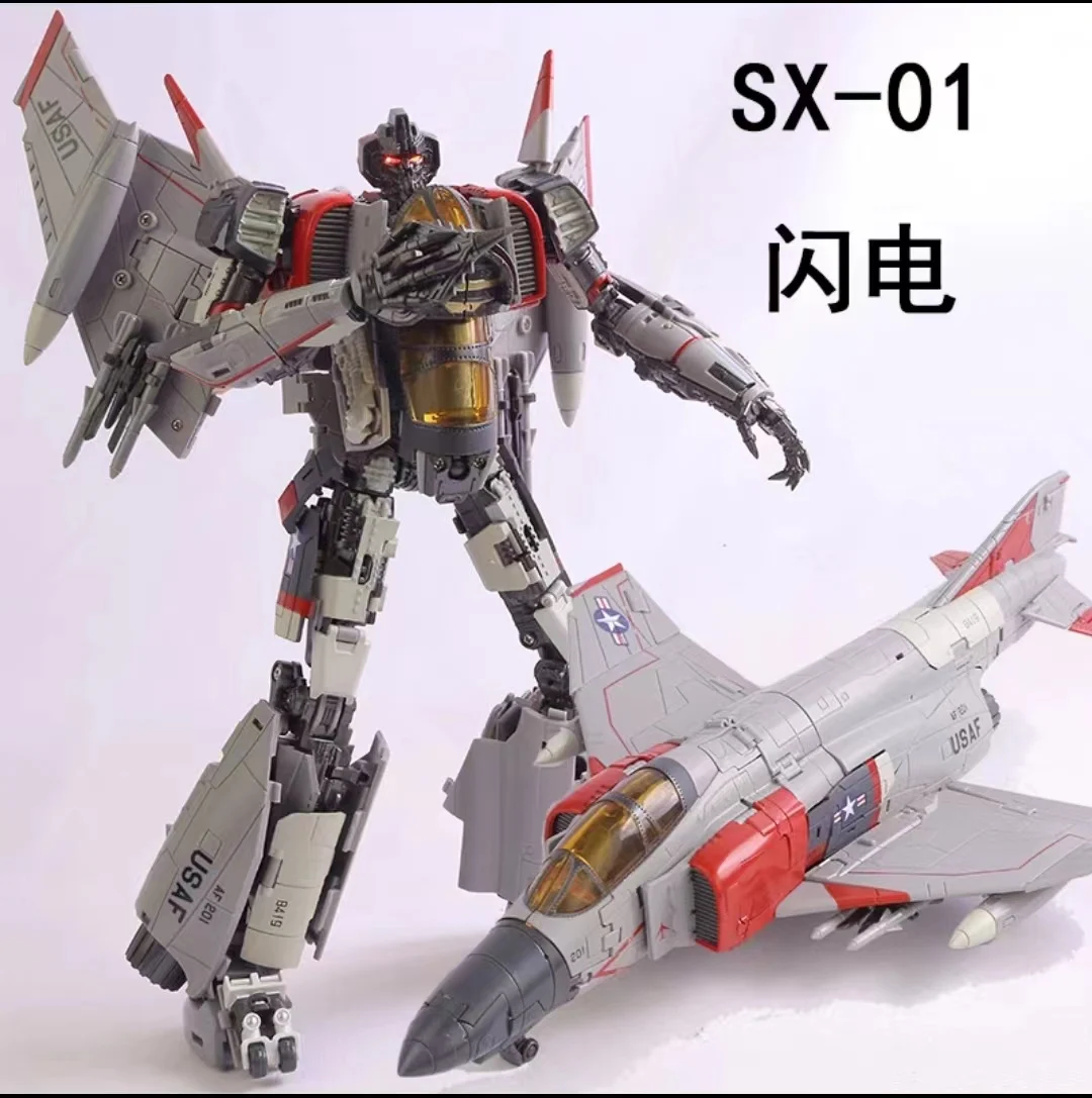 

[In Stock]Transformation Toy SX-01 SX01 Lightning Deformation Thunder Warrior Hornet Movie Series Blitzwing Robot Model Boy Gift