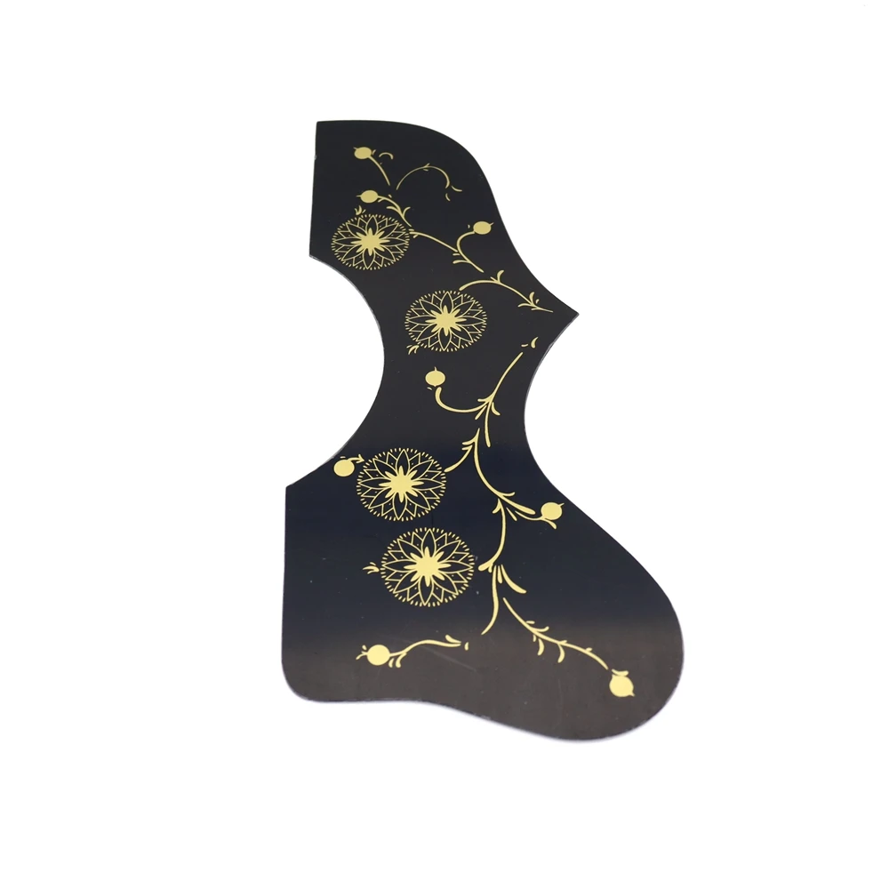Schlagbrett für Akustikgitarre für Links- und Rechtshänder EJ200 mit goldfarbenem Blumenmuster, kratzfeste Platte, 4 Farben – Detail 6