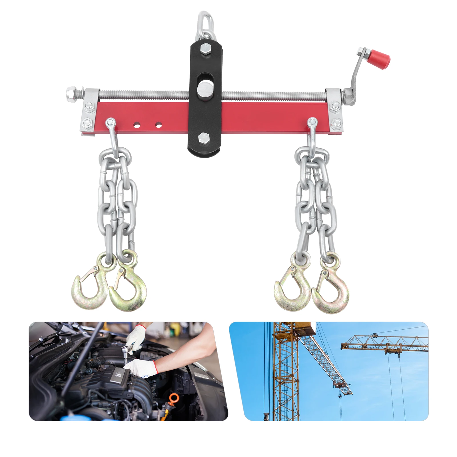 Accesorio para Grúa de Taller, Marco de Equilibrio de 900 kg para Nivelador de Carga de Automóviles, Soporte de Equilibrio para Reparación de Automóviles