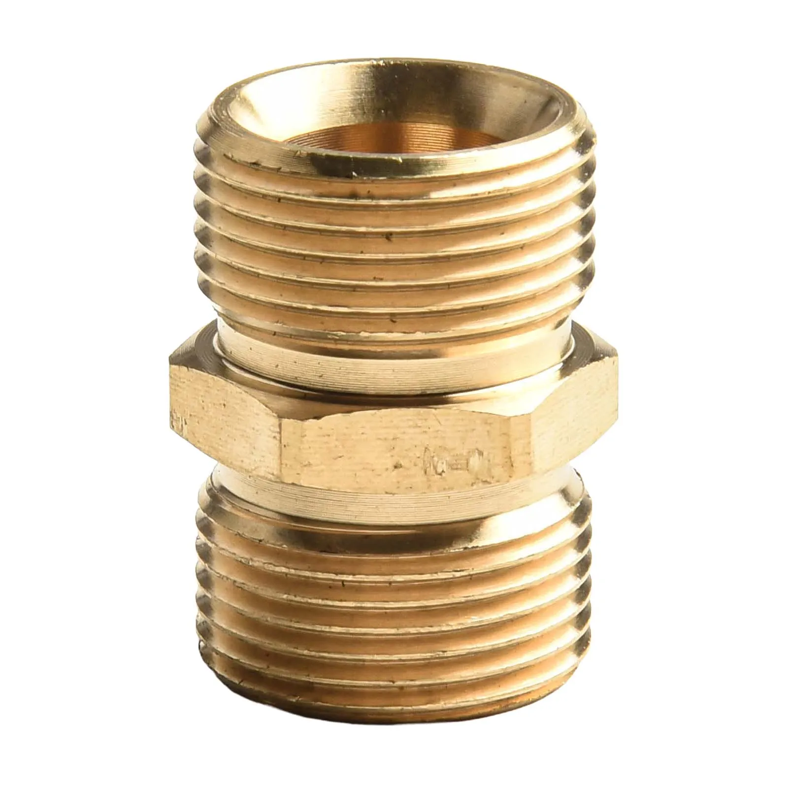 Solid Brass M22 Male to Male Pressure Washer Hose Adapter for Maintaining Seal Integrity Under High Pressure Conditions