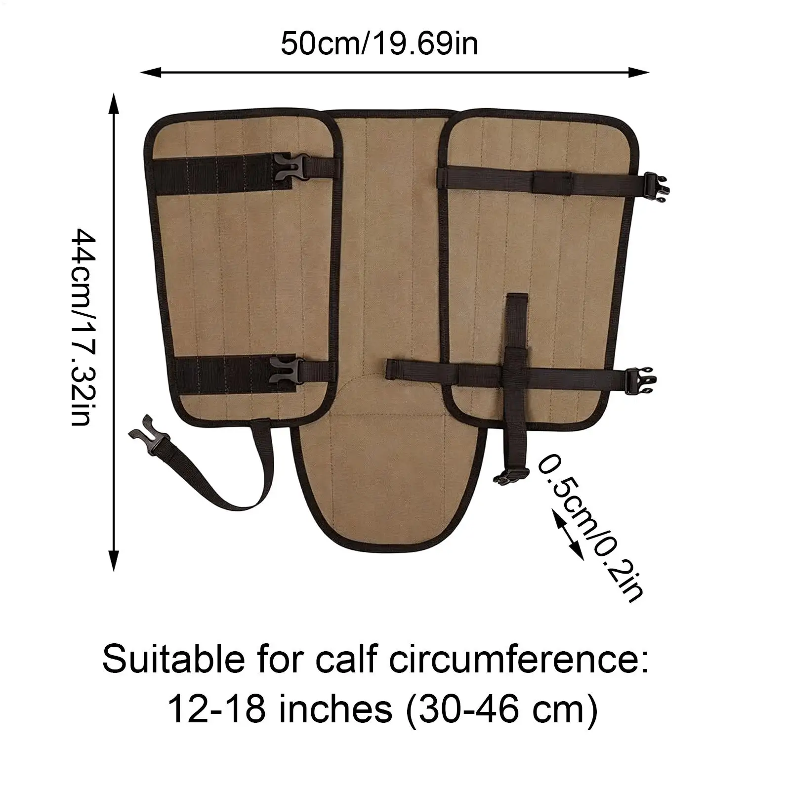 Snake Gaiters For Men 2 Pieces Outdoor Leg Bite Protection Snake Bite Proof Gaiters For Hiking Fishing Running Farm Climbing - view 6