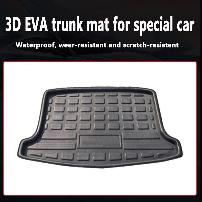 Car Trunk Floor Mat for Skoda Karoq NU7 5-seat 2017~2023 Liner Waterproof Carpet Storage Pad EVA Material Accessories 2022 2021