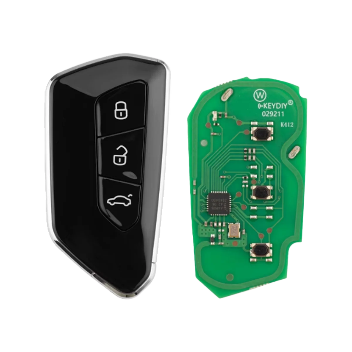 2PCS KEYDIY ZB25-3 ZB25-4 Smart Remote Key Compatible with VW MQB Jetta Bora Golf Passat Lavida Magotan Type