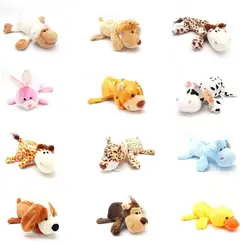 Cute Plush Forest Animal Pencil Case Kawaii Lion Monkey Elephant Stationery Storage Supplies For Kids Great Gift Pencil Bags