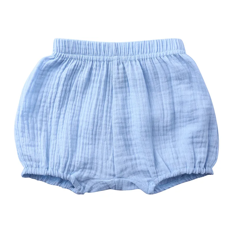 Baby PP Shorts Girls Boys Summer Short Pants for Toddler Kids Cotton Linen Solid Color Bloomers Pants Casual Children's Clothing