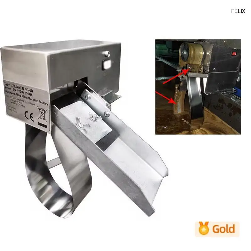 

NC-40/R Oil-Water Separator Belt Type Oil Scraper Processing Machine Tool 220V Oil Skimmer Filter Slick Oil Recovery Tool