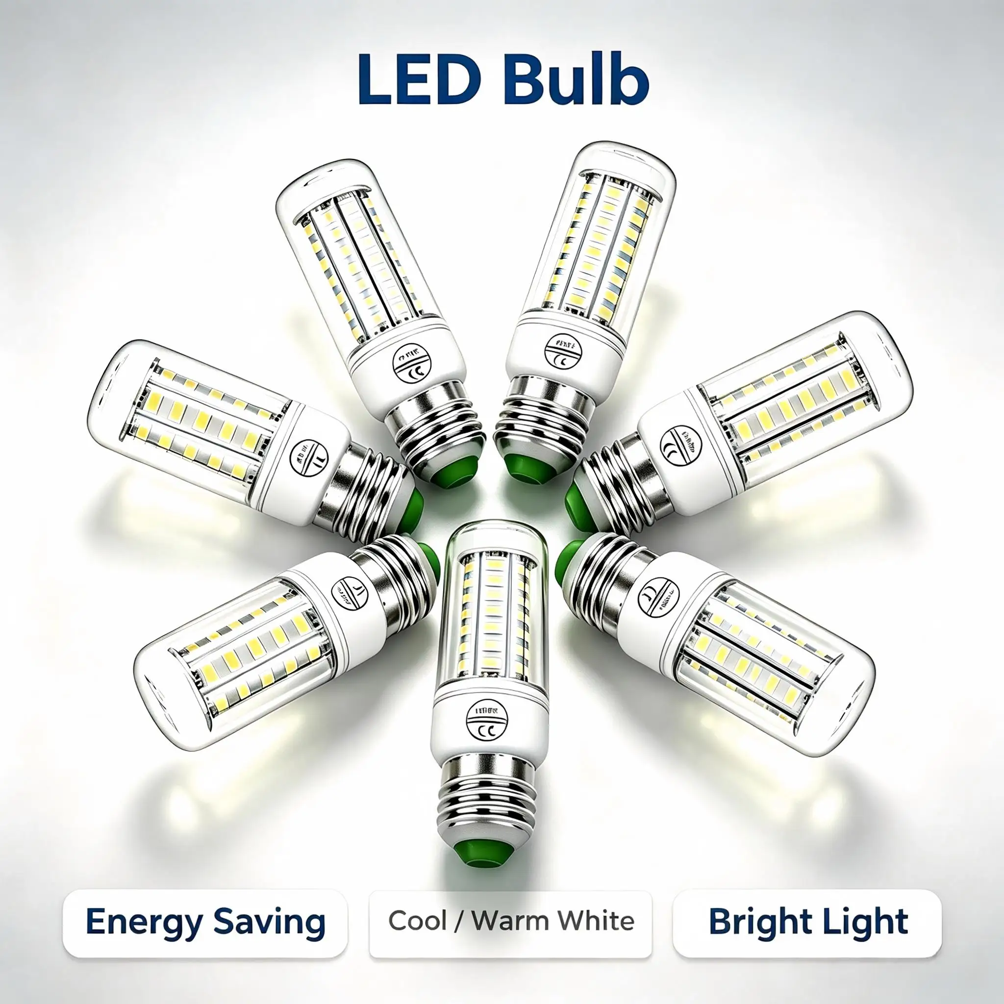 LED Bulb E27/E26 Corn Lamp 220V E14 Ceiling Light GU10 Chandeliers B22 For Home Bedroom Cool/Warm White G9 24/36/48/56/69/72Leds