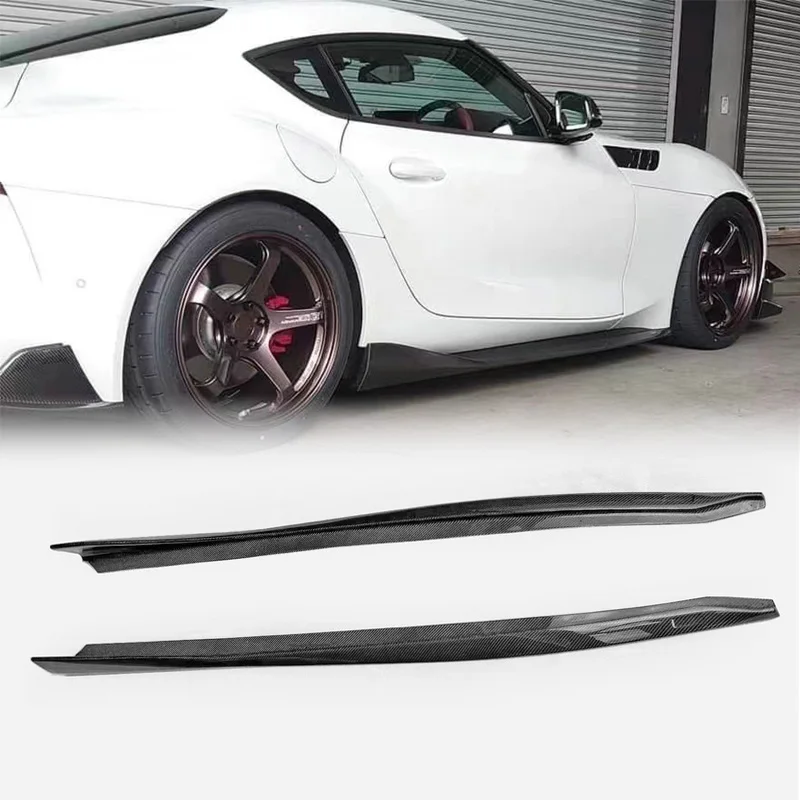 VRS1 Style Side Skirt Fit For Supra A90 Rocker Panel Side Extension Body Upgrade Part